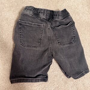 Abercrombie Kids black denim pull-on Shorts